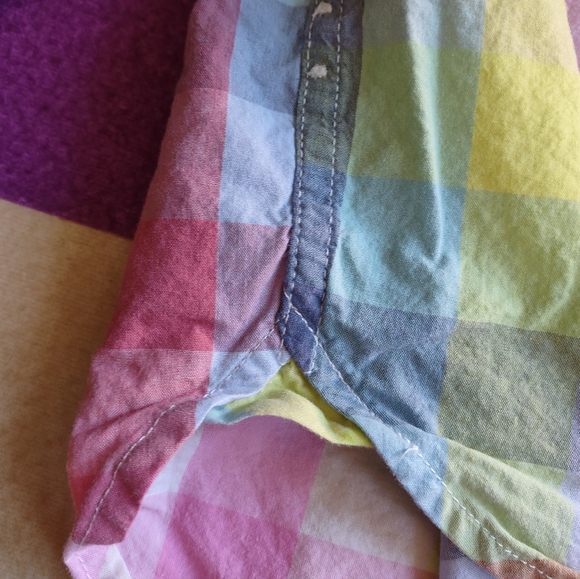Gap Kids L10/11 Plaid Button Down - Picture 5 of 6
